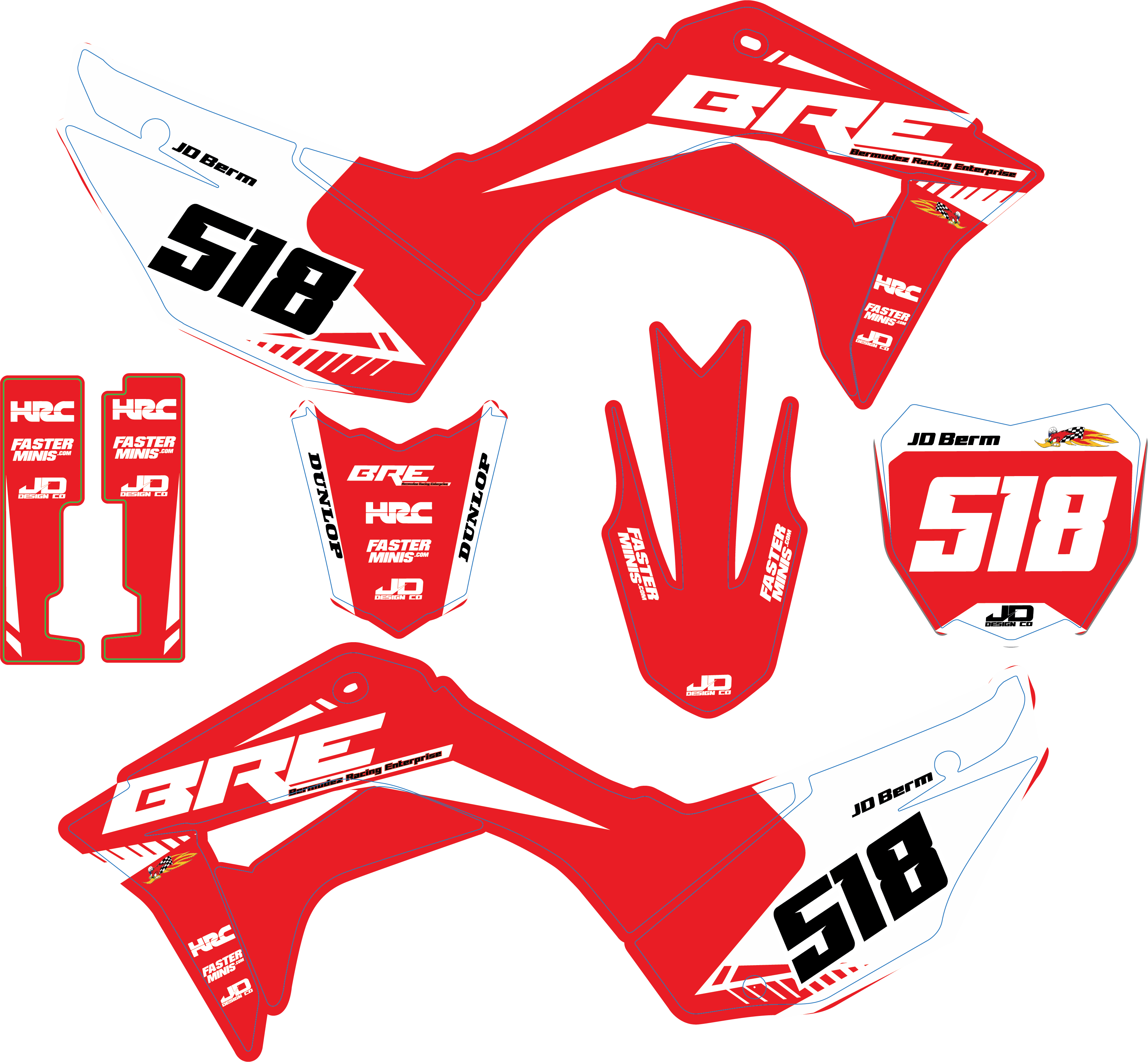 CRF 110 Graphics Kit – JD DESIGN CO