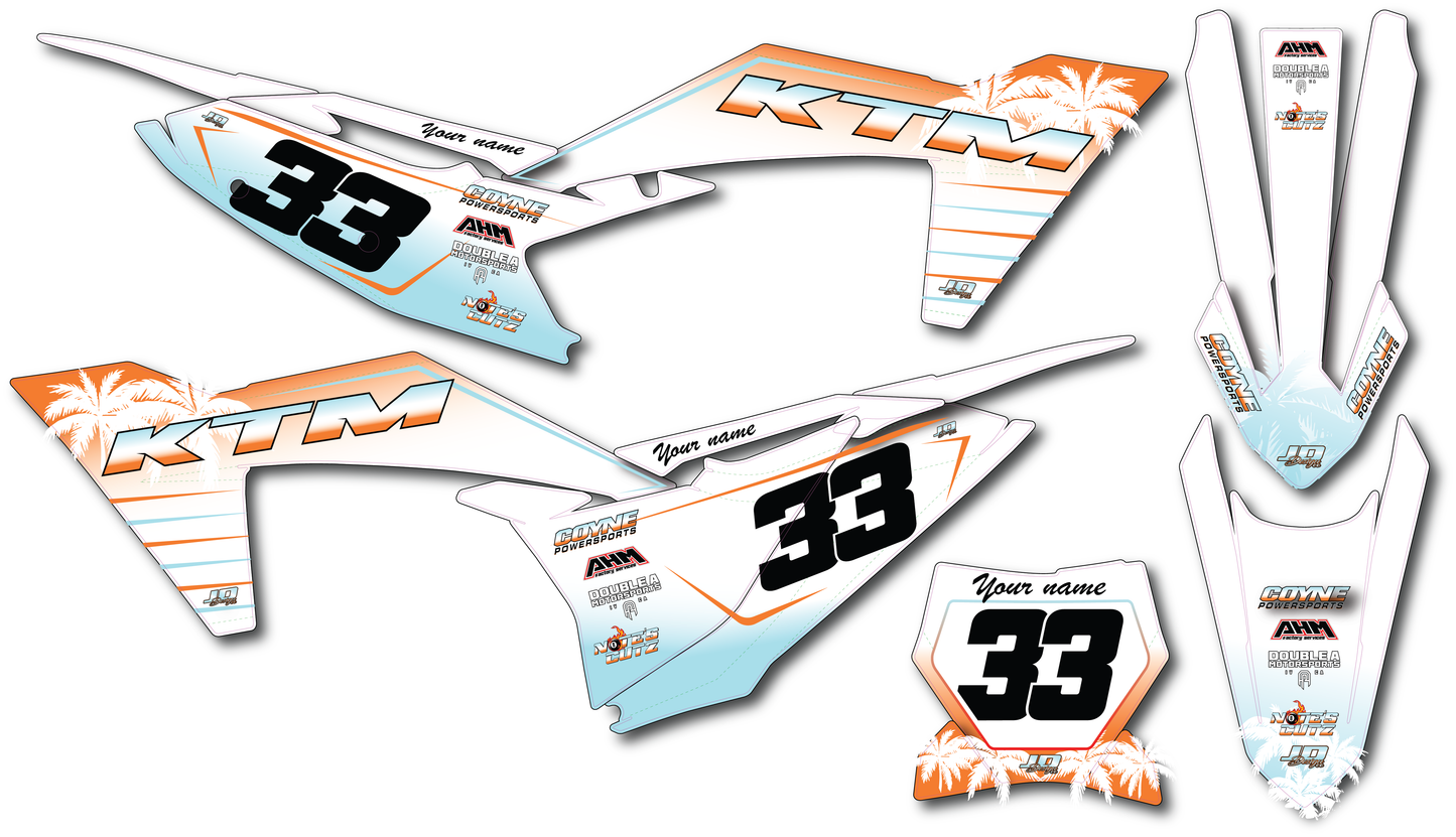 KTM 250/450 Graphics Kit - Beachin' Vibes